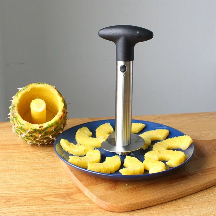 LsCook Pineapple Corer Slicer, Pineapple Corer Slicer (Silver)