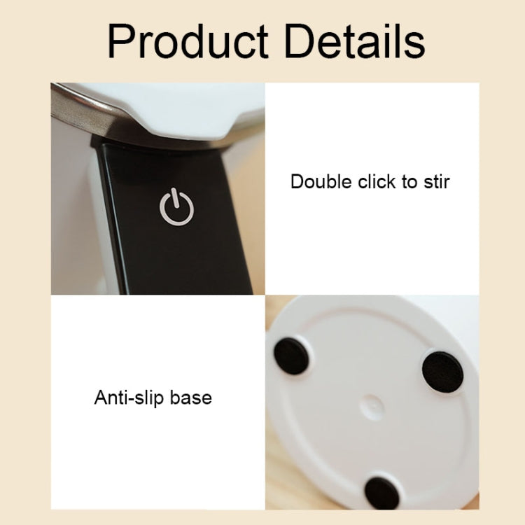 JB-01 Intelligent Temperature Measuring Magnetic LCD Digital Display Automatic Mixing Cup, Magnetic (White)