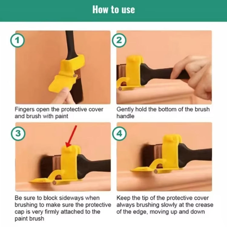 Color Separation Paint Brush Interior Wall Roof Paint Brush Latex Paint Trimming Color Separator, Paint Brush