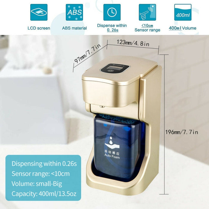 Goddard Non-contact Auto-sensing Foam Intelligent Hand Sanitizer Liquid Soap Dispenser with LED Display