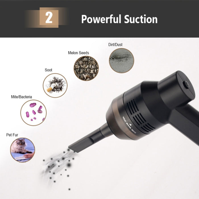 HK-6019D Portable Household Car Handheld Mini USB Vacuum Cleaner Dust Collector Cleaning Tools