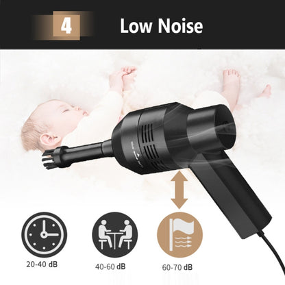 HK-6019D Portable Household Car Handheld Mini USB Vacuum Cleaner Dust Collector Cleaning Tools, HK-6019D