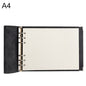 A4 Faux Leather Loose-leaf Grid Notebook, Checkered Core, Blank Inner Core, Cornell Horizontal Wire Inner Core, Cornell Checkered Core