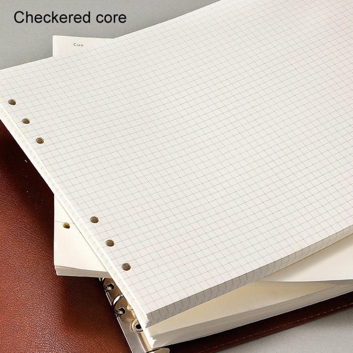 B5 Faux Leather Loose-leaf Grid Notebook