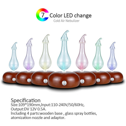 Wood Essential Oil Diffuser Aromatherapy Machine, EU Plug, UK Plug