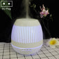 400ml Hollow-out LED Humidifier Wood Grain Air Purifier Aromatherapy Machine with Colorful LED Light, EU Plug, UK Plug, US Plug