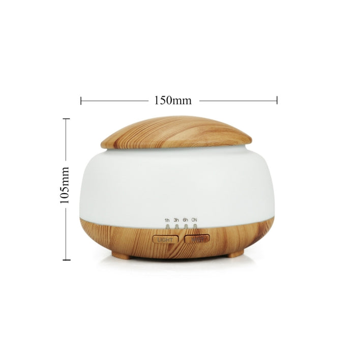 Wood Grain Humidifier Air Purifier Ultrasonic Atomization Household Aromatherapy Machine with Colorful LED Light