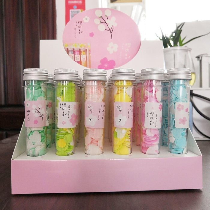 10pcs Disposable Portable Travel Tube Shape Boxed Confetti Soap Mini Soap Plate