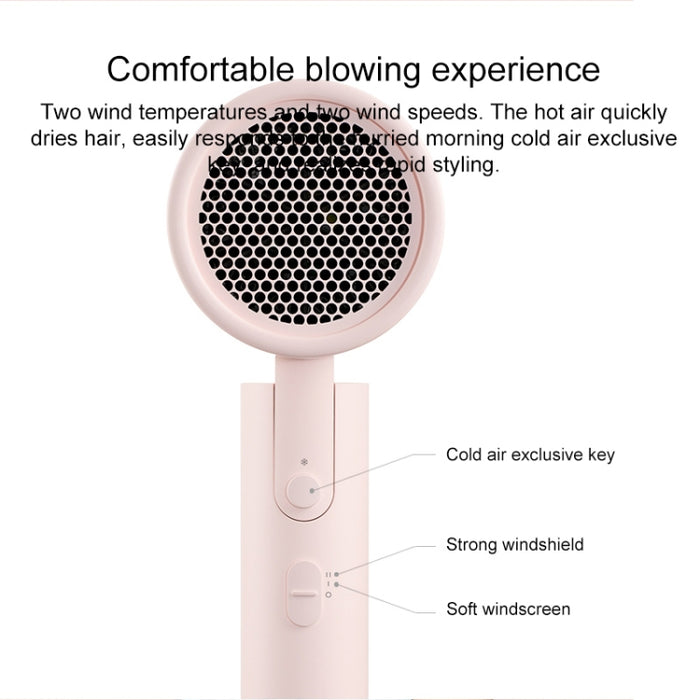 Original Xiaomi Mijia H100 Negative Ion Portable Electric Hair Dryer, US Plug