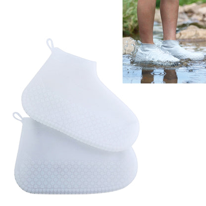 Silicone Non-slip Thickened Wear-resistant Waterproof Shoe Boots Cover, S, L