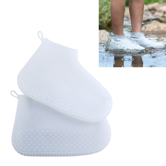 Silicone Non-slip Thickened Wear-resistant Waterproof Shoe Boots Cover, S, L