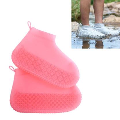 Silicone Non-slip Thickened Wear-resistant Waterproof Shoe Boots Cover, S, L