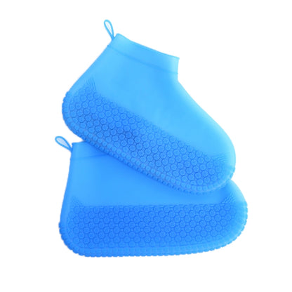 Silicone Non-slip Thickened Wear-resistant Waterproof Shoe Boots Cover, M