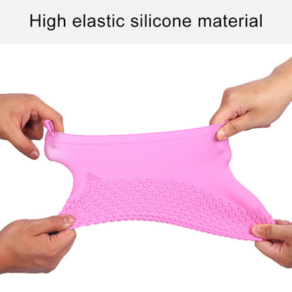Silicone Non-slip Thickened Wear-resistant Waterproof Shoe Boots Cover, M