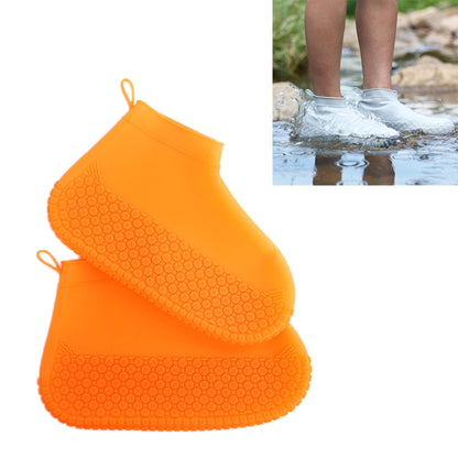 Silicone Non-slip Thickened Wear-resistant Waterproof Shoe Boots Cover, M