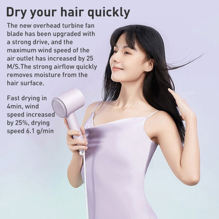 Original Xiaomi Mijia H301 Negative Ion Quick Drying Electric Hair Dryer, US Plug