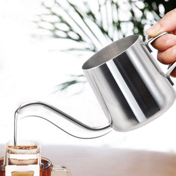 Long Narrow Spout 304 Stainless Steel Hand Drip Coffee Pot with Hanging Ear