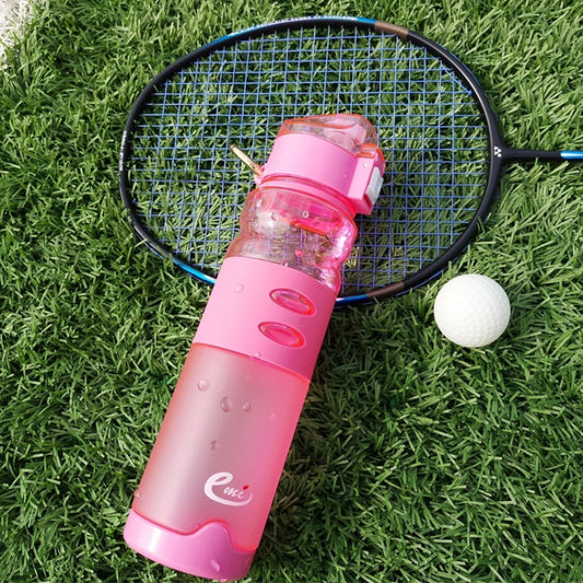 600ml Professional Frosted Plastic Water Bottle For Outdoor Sports With Lifting Yoke