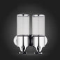 Dual Hotel Shower Manual Dispenser Wall Mounted Washing Liquid Shampoo Soap Bottle, Capacity: 1000ml, 1000ml/Silver, 1000ml/Black, 1000ml/Gold, 1000ml/Transparent, 1000ml/White, 1000ml/Dark Red