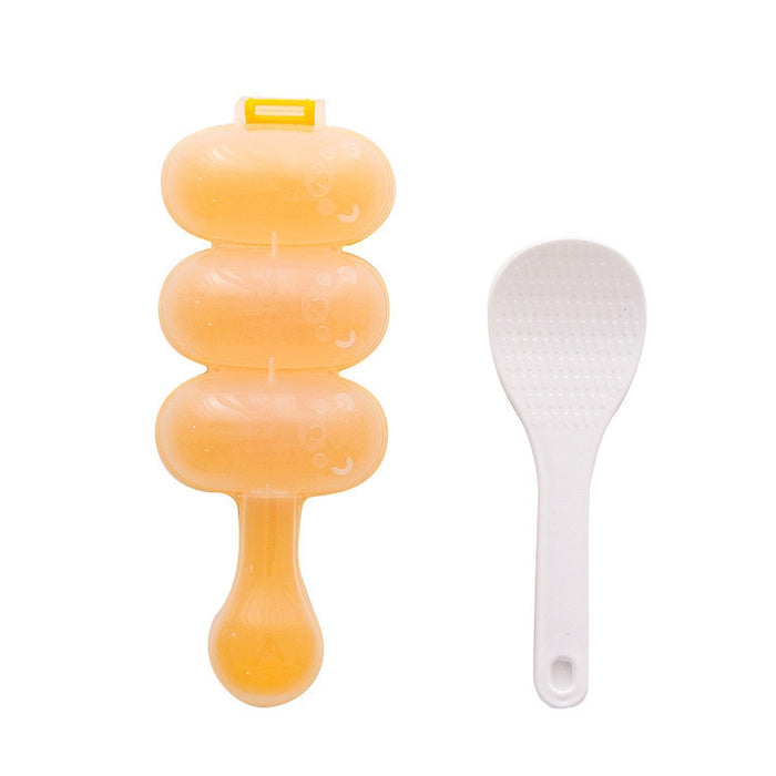 Cute Style Food-grade Sushi Rice Ball Shaker Mold with Spoon for Kids, Random Color Delivery