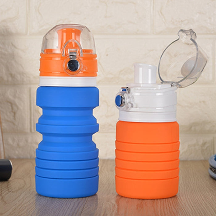 500mL Outdoor Travel Silicone Foldable Kettle Telescopic Cup Sports Drinking Bottle