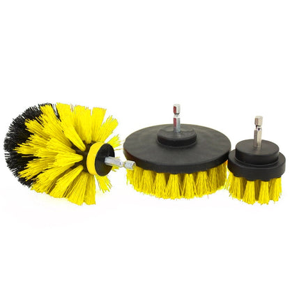 3 PCS Bathroom Kitchen Cleaning Brushes Kit for Electric Drill