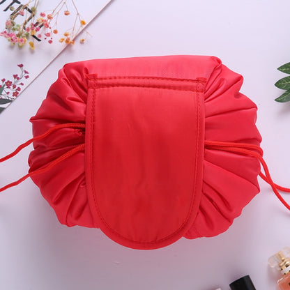Travel Large Volume Drawstring Bag Cosmetic Sundries Storage Bag, Navy Blue, Red, Black, Pink, Light Grey, Light Pink, Mint Green