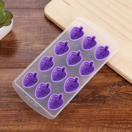 Grape Shaped Silicon Ice Cube Tray / Ice Mold Random Color