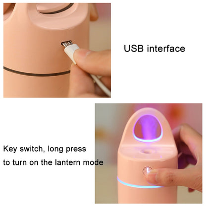 1.5W - 2W 175ml Mini Portable USB Negative Ions Humidifier Beauty and Water Supplement Instrument with Colorful LED Light