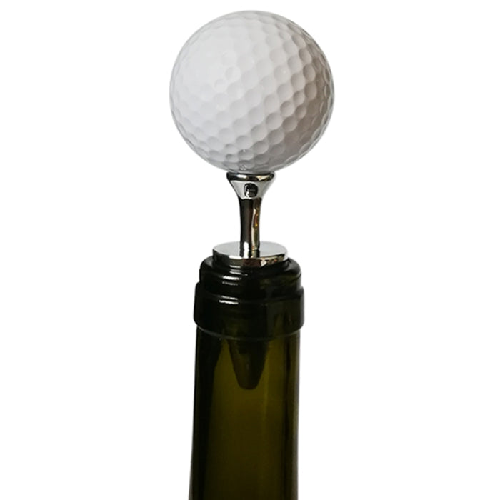 Golf + Tee Shape Red Wine Bottle Stopper, Size: 10 x 4.2cm