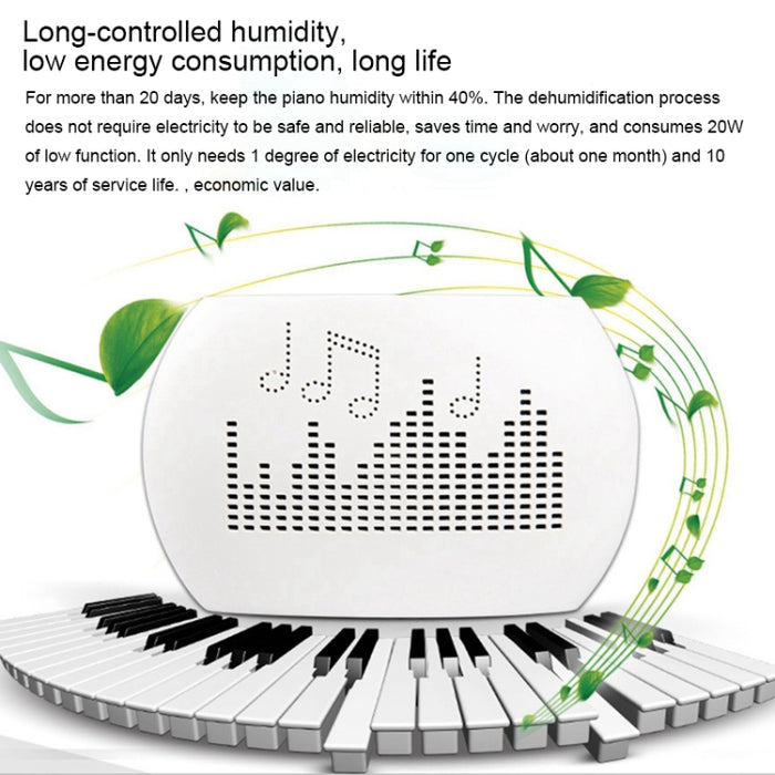 INVITOP Mini Portable Piano Musical Instrument Moisture-proof Dehumidifier Wardrobe Kitchen Shoe Cabinet Automatic Moisture Absorber, UK Plug