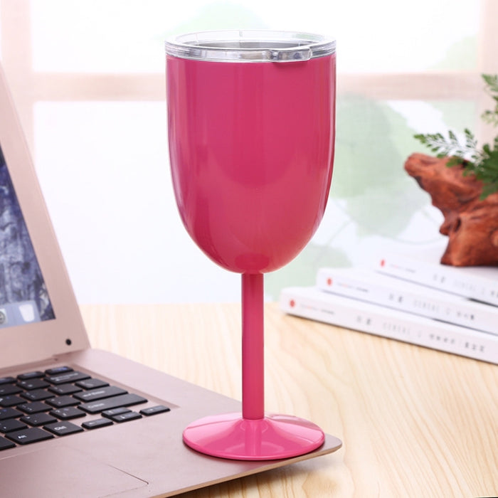 New Fashion Stainless Steel Vacuum Cup Red Wine Cocktail Goblet Creative Gift