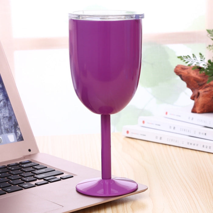 New Fashion Stainless Steel Vacuum Cup Red Wine Cocktail Goblet Creative Gift