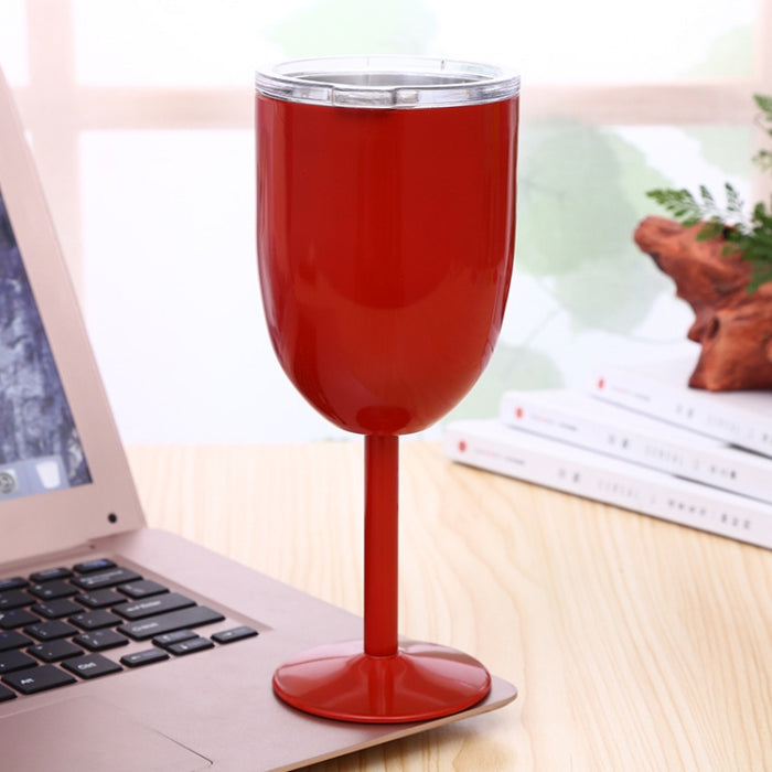 New Fashion Stainless Steel Vacuum Cup Red Wine Cocktail Goblet Creative Gift