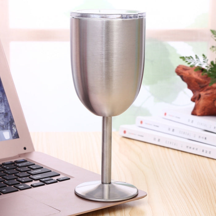 New Fashion Stainless Steel Vacuum Cup Red Wine Cocktail Goblet Creative Gift