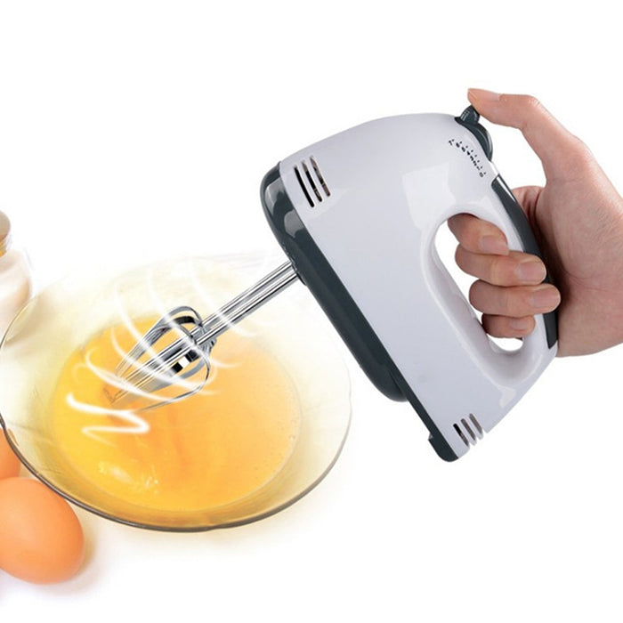 KN007364 100W Household Seven-speed Adjustable Handheld Electric Egg Beater, EU Plug