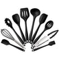 kn7050 10 in 1 Silicone Kitchen Tool Set, Red, Black, Green, Blue