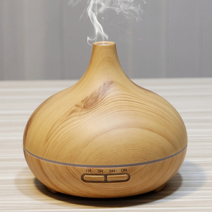 W350 14W 300ML Wood Grain Aromatherapy Air Purifier Humidifier with LED Light for Office / Home Room