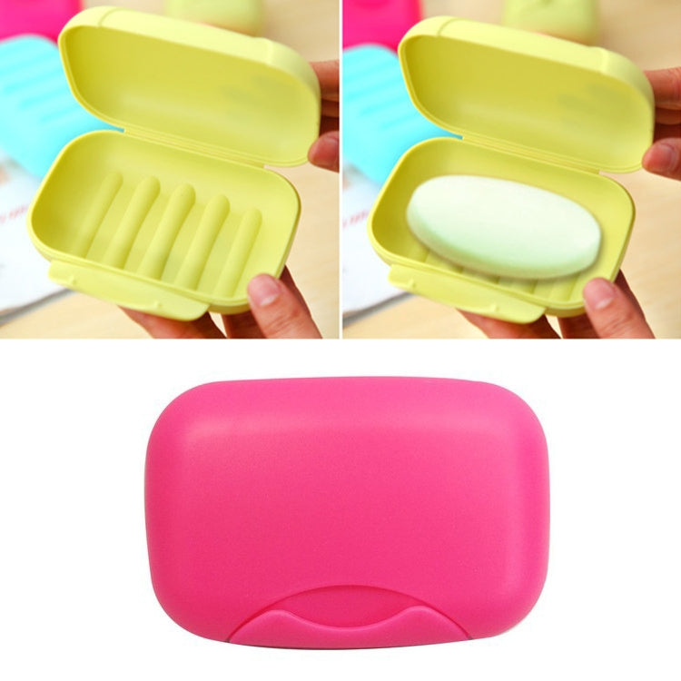 Home Travel Soap Box Lock Sealed Waterproof Leakproof Soap Holder Case with Cover Soap Dishes Container,Random Color Delivery,Large,Size:12x8x4cm