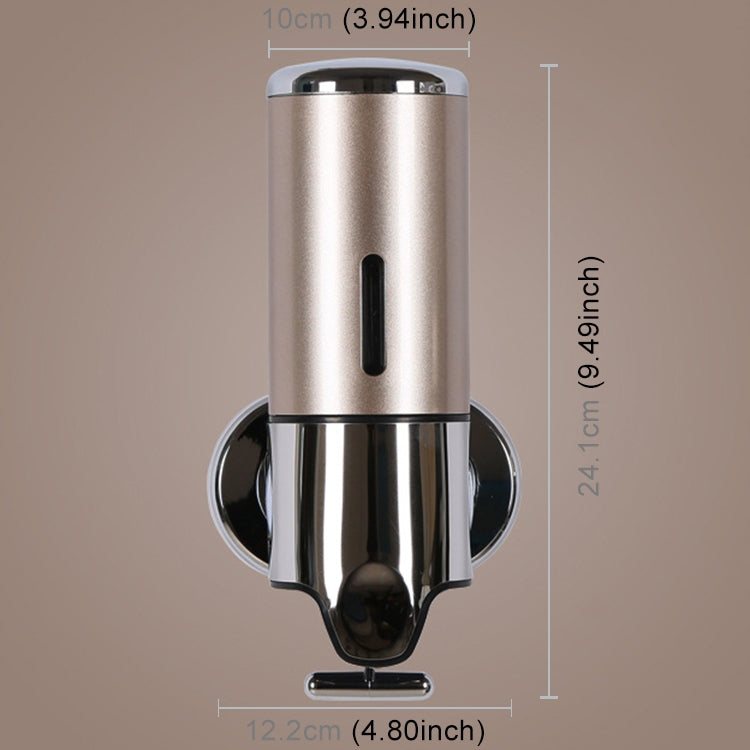 Hotel Shower Manual Dispenser Wall Mounted Washing Liquid Shampoo Soap Bottle, Capacity: 500ml, 500ml/Gold, 500ml/Blue, 500ml/Purple, 500ml/Silver, 500ml/White, 500ml/Dark Red, 500ml/Green