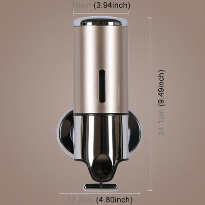 Hotel Shower Manual Dispenser Wall Mounted Washing Liquid Shampoo Soap Bottle, Capacity: 500ml, 500ml/Gold, 500ml/Blue, 500ml/Purple, 500ml/Silver, 500ml/White, 500ml/Dark Red, 500ml/Green