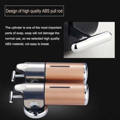 Hotel Shower Manual Dispenser Wall Mounted Washing Liquid Shampoo Soap Bottle, Capacity: 500ml, 500ml/Gold, 500ml/Blue, 500ml/Purple, 500ml/Silver, 500ml/White, 500ml/Dark Red, 500ml/Green