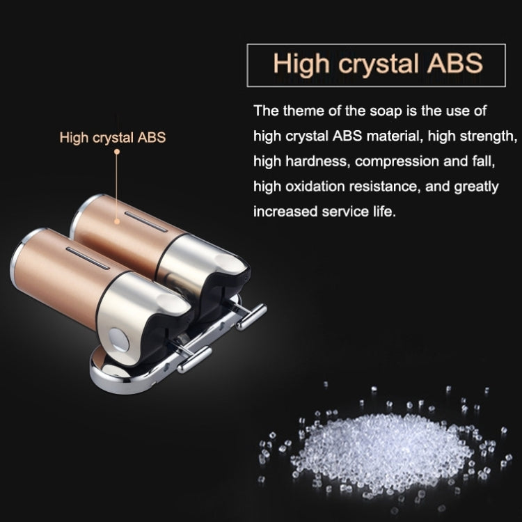 Hotel Shower Manual Dispenser Wall Mounted Washing Liquid Shampoo Soap Bottle, Capacity: 500ml, 500ml/Gold, 500ml/Blue, 500ml/Purple, 500ml/Silver, 500ml/White, 500ml/Dark Red, 500ml/Green