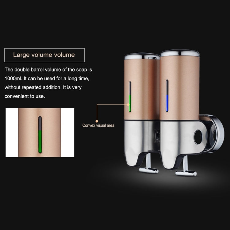 Hotel Shower Manual Dispenser Wall Mounted Washing Liquid Shampoo Soap Bottle, Capacity: 500ml, 500ml/Gold, 500ml/Blue, 500ml/Purple, 500ml/Silver, 500ml/White, 500ml/Dark Red, 500ml/Green