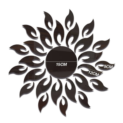 Sunflower Mirror Wall Sticker Bedroom Living Room Decoration Wall Stickers, Sunflower Black, Sunflower Glod, Sunflower  Silver