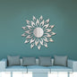 Sunflower Mirror Wall Sticker Bedroom Living Room Decoration Wall Stickers, Sunflower Black, Sunflower Glod, Sunflower  Silver