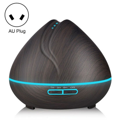 Peach Shape Wood Grain Remote Control Ultrasonic Humidifier Aromatherapy Machine Automatic Alcohol Sprayer with LED Lights, Capacity: 400mL, AU Plug (Light Wood Color), Diamond Dark Wood Color, Diamond Light Wood Color, Peach Shape Dark Wood Color     ...