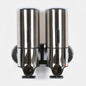 Dual Hotel Shower Manual Dispenser Wall Mounted Washing Liquid Shampoo Soap Bottle, Capacity: 1000ml, 1000ml/Stainless Steel