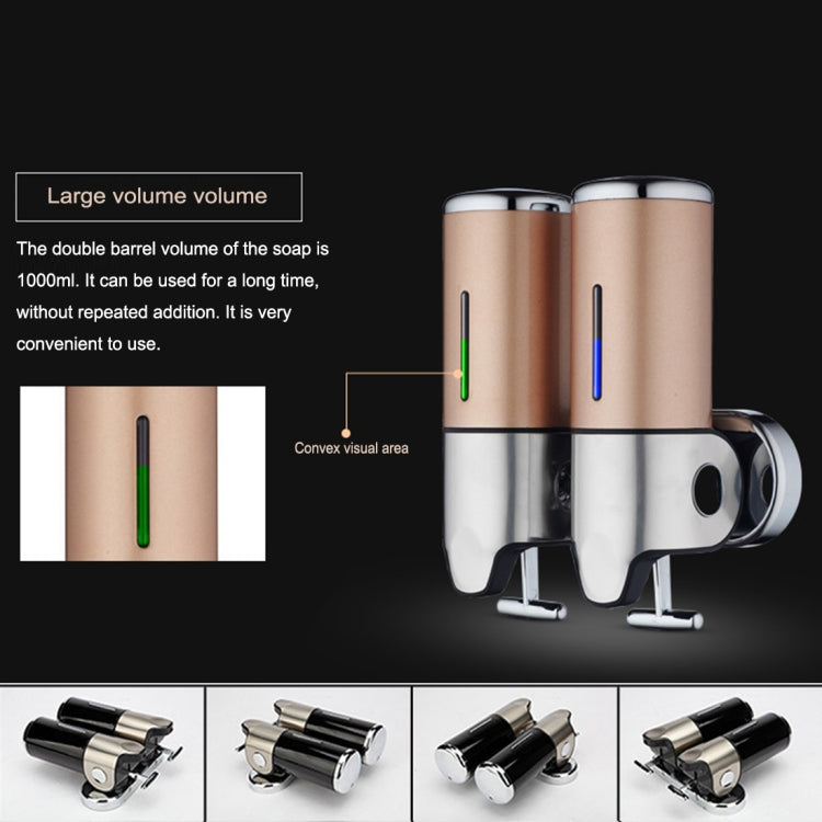Triple Hotel Shower Manual Dispenser Wall Mounted Washing Liquid Shampoo Soap Bottle, Capacity: 1200ml, 1200ml/Transparent, 1200ml/White, 1200ml/Black, 1200ml/Gold, 1200ml/Red, 1200ml/Silver