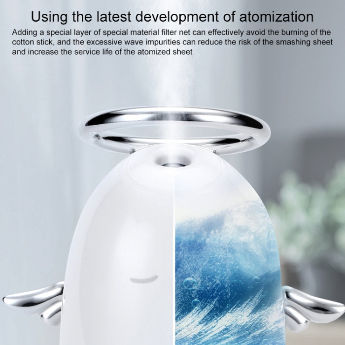 TSHM0 Mini Angel Atomizing Humidifier with Colorful Night Lights, Water Tank Capacity: 230mL